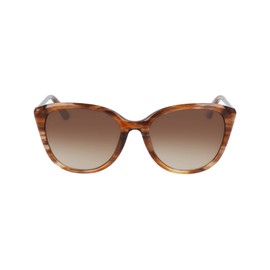 Anne Klein Women's Sunglasses AK7069 - Mocha Horn with Brown Gradient Lens