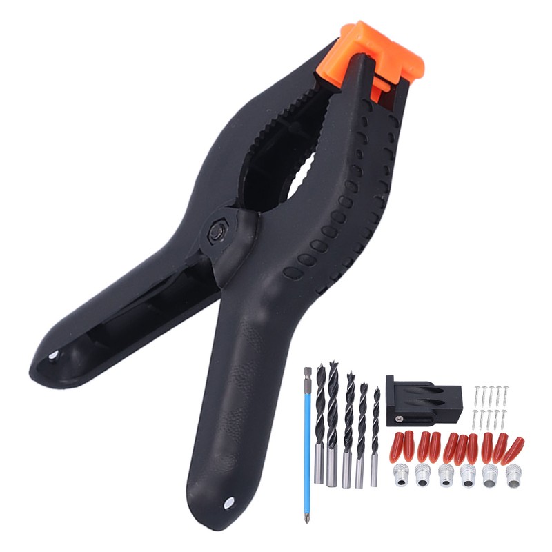 35Pcs Oblique Hole Locator Drill Guide Aluminum Alloy Bit Screw
