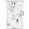Uiiooazy Green Leaves Shower Curtain, Eucalyptus Leaf Plants Pattern, Bathtub