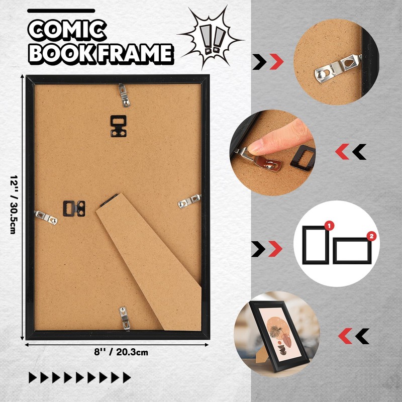 Geetery 4 Pack Comic Book Frame, UV Protection, Comic Picture