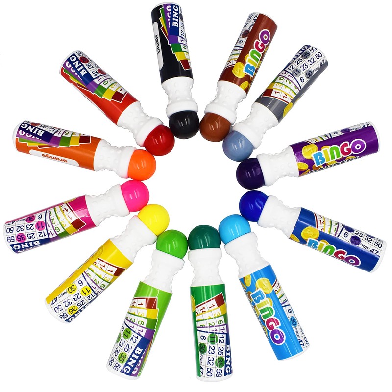 Yuanhe Bingo Daubers Dot Markers - Mixed Colors Set of