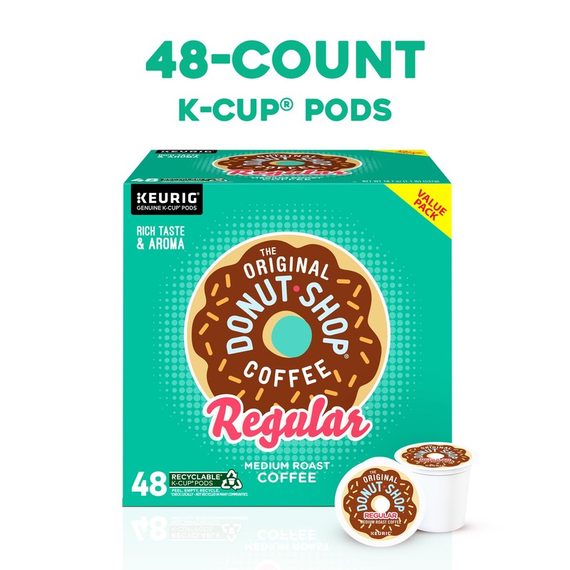 The Original Donut Shop Regular, Single-Serve Keurig K-Cup Pods, Medium