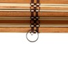 Red Lantern Burnt Bamboo Cordless Window Shade - Two-tone Honey,