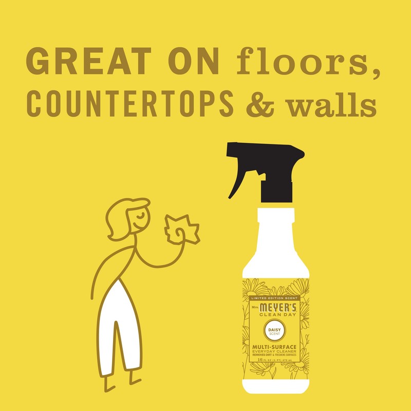 MRS. MEYER'S CLEAN DAY Multi-Surface Everyday Cleaner, Daisy Scent, 16