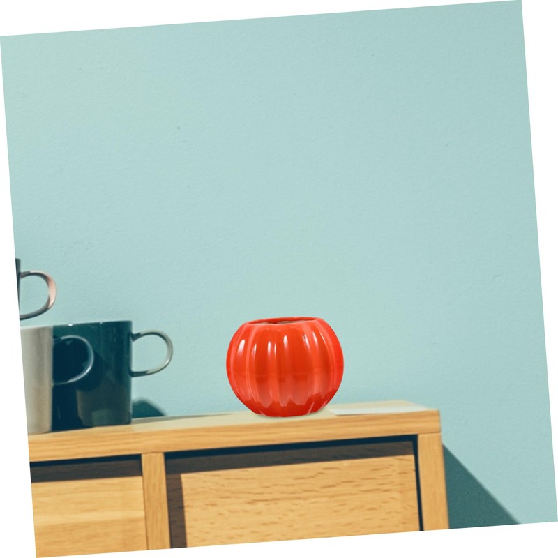 Gatuida Ceramic Pumpkin Shape Vase for Home Decor Artistic Modern