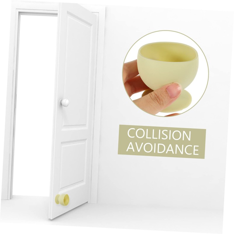Ciieeo 3pcs Door Bumper Protector Door Knob Stopper Wall Protector