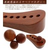 Acupuncture Guriguri-kun Strong Wooden Balls, 6 Pieces of 3 Types