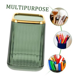 FRCOLOR Makeup Brush Holder Organizer Stylish Gem Pen Container for Desk Vanity and Practical for Makeup Brushes Stationery for Home Office Use