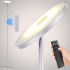 marctronic Silver Gray Floor Lamp, 42W 4000LM Super Bright LED