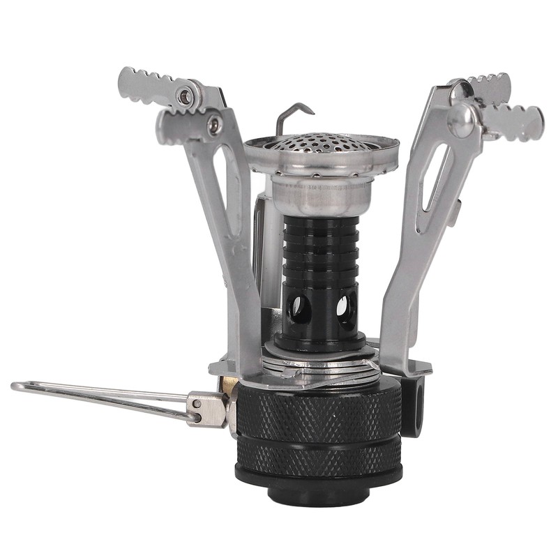 Backpacking Stove High Temperature Resistance Lightweight Foldable Gas Stove Adjustable