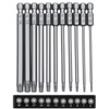 YUENTOEN Long Torx Security Screwdriver Bit Set,100 mm Length T6