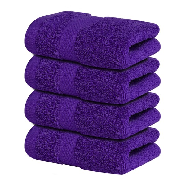 Infinitee Xclusives - Juego de 4 paños de lavado de algodón 100% para tu cuerpo y cara, toallas de cocina y trapos, toallas de cocina y trapos para bebé