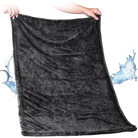 aokway Microfiber Car Drying Towel,Thickened and Absorbent Microfiber Towels, No Streaks, Scratch-Free, No Water Spots 24” x 36”（1 Pack）