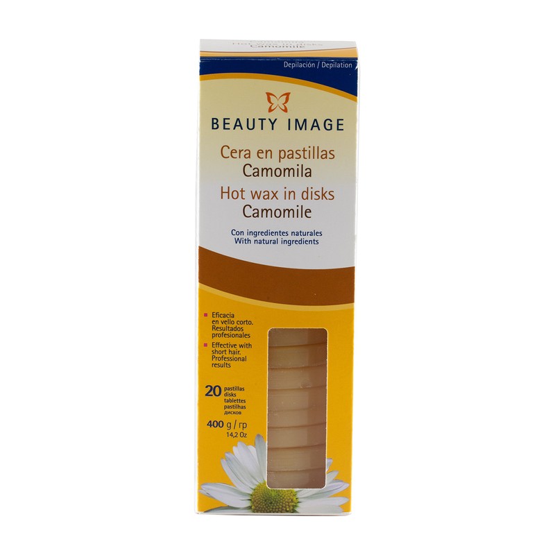 Beauty Image Camomile Hot Wax Discs, Pack of 20