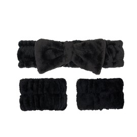 Oz Essentials Headband & Cleansing Wrist Band - Black Bundle