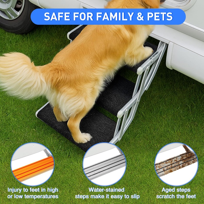 Nilight RV Step Covers 3 Pack 20 inch, Fits 8-10"