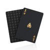 BIERDORF Black Playing Cards, Waterproof, Black, Magic Tricks, 54 Pieces,