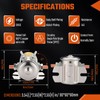 4-Terminals Max 300A Heavy Duty Solenoid Relay Nickel-Plating for Golf