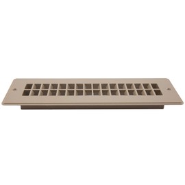 RecPro RV Floor Register | RV Stationary Vent Cover | 2-1/4" x 10-1/8" Insert | Undampered Duct (Beige)