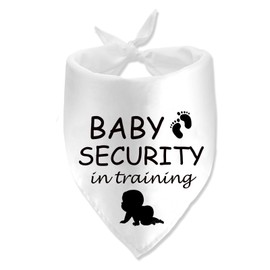 Baby Security in Training Pregnancy Announcement Dog Bandana Pregnancy Dog Bandana Pregnancy Announcement for Grandparents Baby Announcement Pet Scarf Pregnancy Reveal Ideas