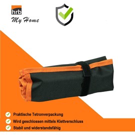 HRB Pipe Socket Spanner Set 9 Pieces Sizes 6-22 mm, spanner set in comfortable Tetron roll bag, ideal long-nut set for working on the tap