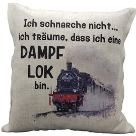 KiLaLa Anti-Snore Cushion Locomotive Steam Train with Saying