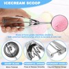 Ice Cream Scoop - Nonstick Anti-Freeze One Piece Aluminum Scooper