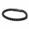 Ushinelit Retro Stainless Steel Bracelet Twist Rope Chain, Antique Black