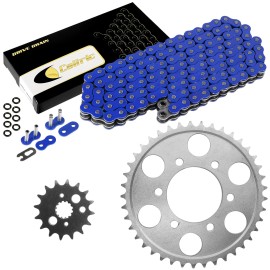 Caltric Blue O-Ring Drive Chain & Sprockets Kit for Kawasaki ZX900 Ninja ZX9R 1998-01