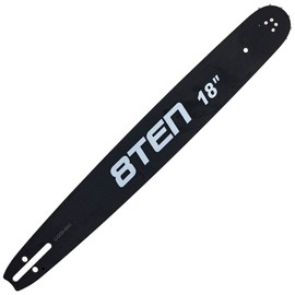 8TEN 18 Inch Chainsaw Guide Bar .058 3/8 68DL Chain for Husqvarna 460 455 Jonsered Poulan Dolmar Makita Cub Cadet Laminated