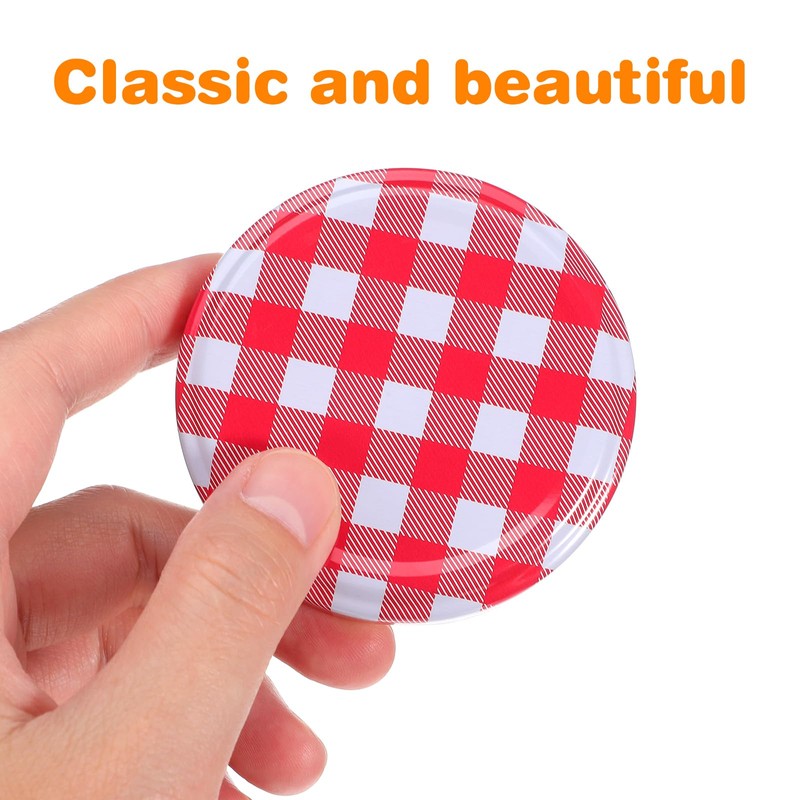 Angoily 40 Pcs 63 mm Mason Jar Lids, Leak Proof