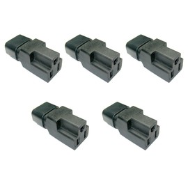 Conntek 5-30130 IEC C14 to NEMA 5-15R Plug Adapter 10Amp, 5 Pack