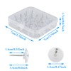 HXMJIED 50pcs Clear Push Pins, Flat Head Push Pins, Plastic