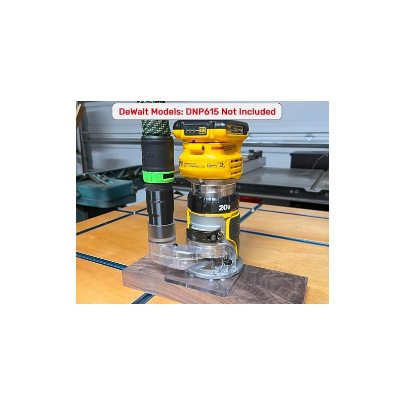 Hose Adapter for DeWalt & Milwaukee Trim Routers - DCW600B,