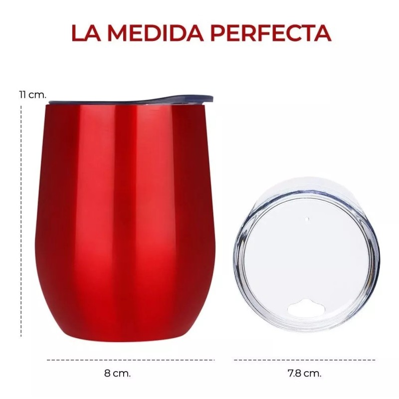EG Vaso Térmico Portátil Con Tapa Sellable De Acero Inoxidable