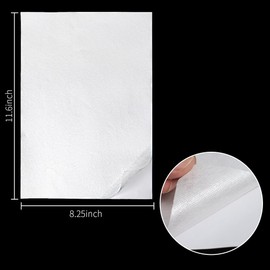 DGQ Self Adhesive Wash Away Stabilizer A4 Size 6 Sheets Fabric-like Blank Printable Water Soluble Stabilizer for Embroidery Hand Sewing Stabilizers