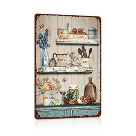 Vintage kitchen signs wall decor Farmhouse Kitchen Metal Tin Signs