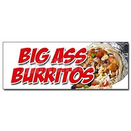 36" Big A Burritos Decal Sticker Huge Large Extra Enormous Meal Mexican eat