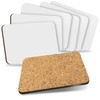 2 x MDF Blank Sublimation Placemat Rectangle Cork Backed Placemats