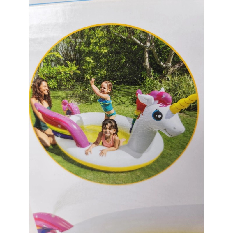 Intex Mystic Unicorn Inflatable Spray Pool - over 8 feet