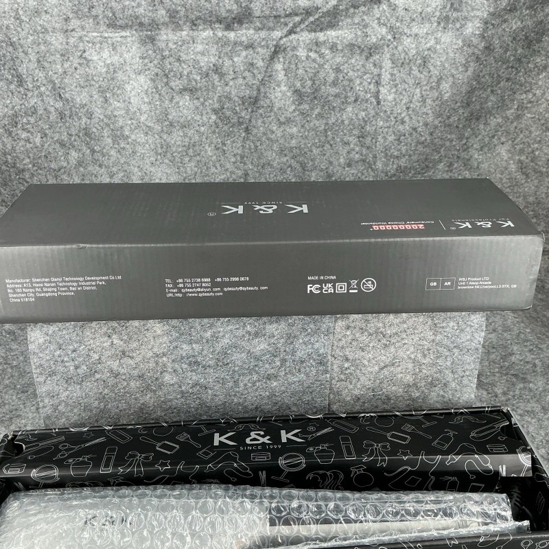 K&K QY-1085 Professional Hair Straightener 2.16 Extra Wide Flat Iron