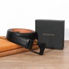 SENDEFN Men Black Belt Ratchet Buckle Men Leather Belts in