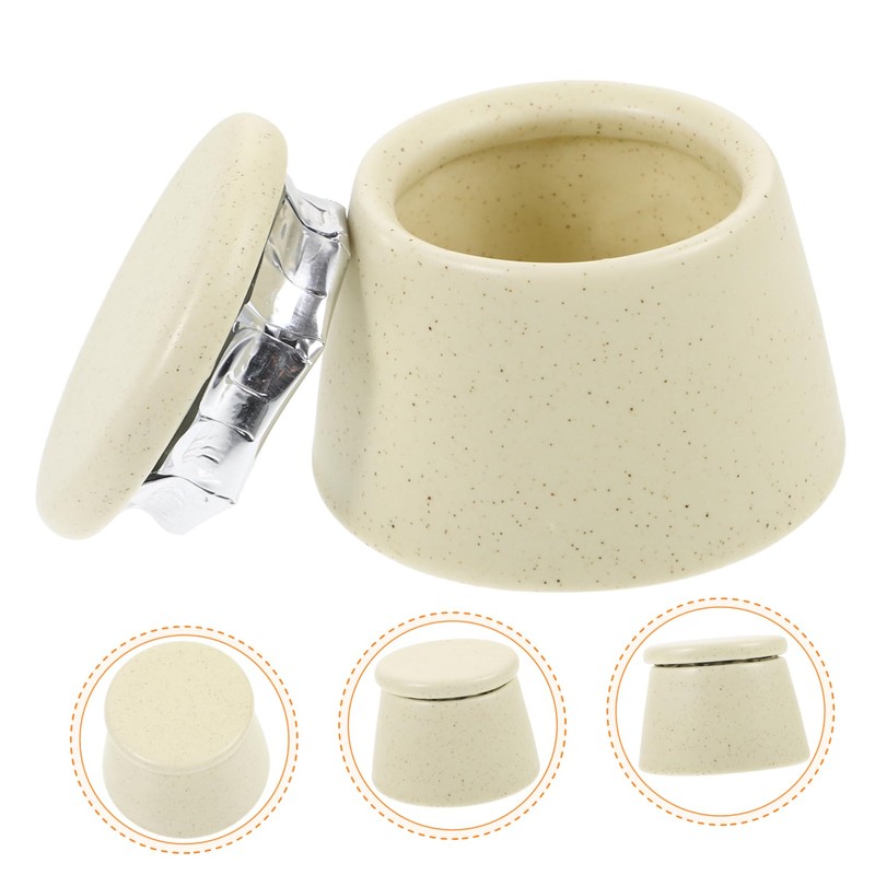 WOONEKY Acrylic Nail Dappen Dish Cup Lid Nail Brush Cup