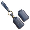 TECART Leather Car Key Fob Cover Fit for Jeep Cherokee