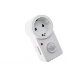 HUBER Motion 20 Adaptor Plug PIR Motion Sensor 180° for Socket I 230 V / 1200 W Motion Sensor LED Suitable with up to 8 m Range I Twilight Sensor