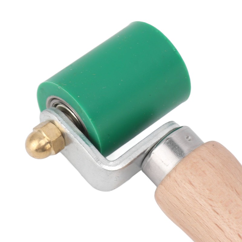 40mm Silicone Seam Roller Dual Use Brass Wheel Wood Handle