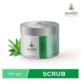 Neolith Aloe Vera Scrub || Winter Scrub || Exfoliating Face Scrub For Reduce Acne, Blackheads & Whiteheads, Ideal For Dry & Dull Skin, With Almond Oil, Paraben & Sulphate Free -100 gm