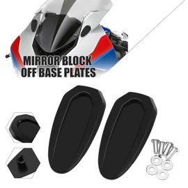 MFGZD Motorcyle Mirror Block Off Base Plate, CNC Aluminum Mirror Block Off Plates Compatible With S1000RR 2020-2024