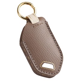 Hontumax Premium Leather 7-Button Key Fob Cover Case for Kia Carnival 2025, for KIA Telluride 2023 2024 2025, for Kia Sorento EV9 2024 2025, for KIA K4 K5 2025 Key Fob Holder (Brown)