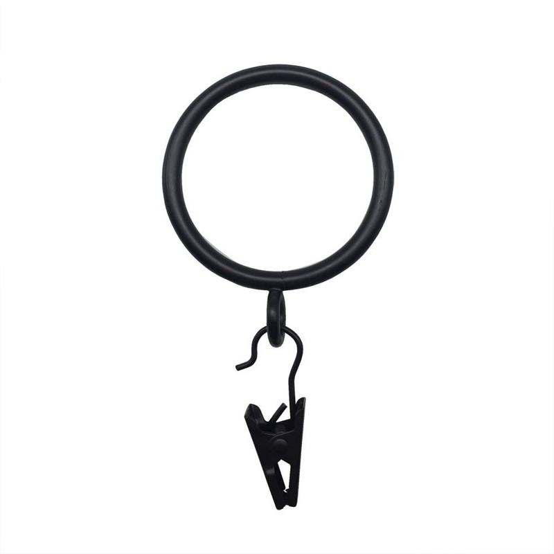 【C.M.】 Slide Ring Curtain Ring 38mm Inner Diameter Black Suitable